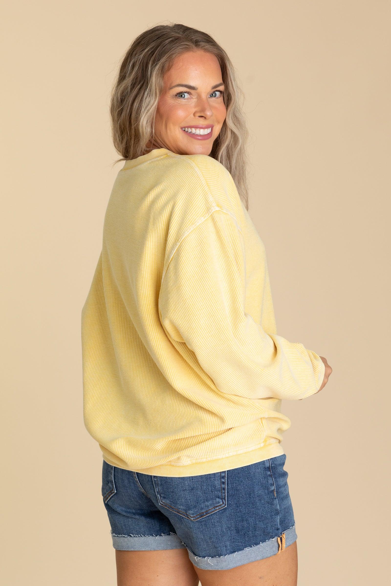 The Casual Comfort Corded Sweatshirt Product Image