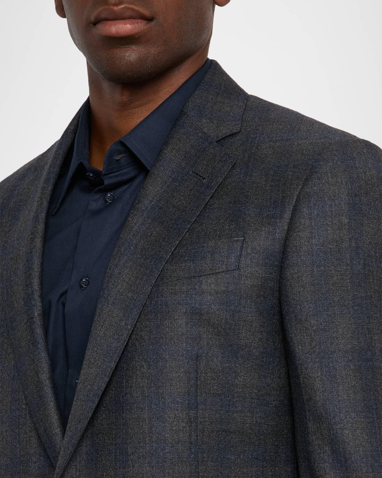 Men's Blurred Plaid G Line Two-Piece Suit  Product Image