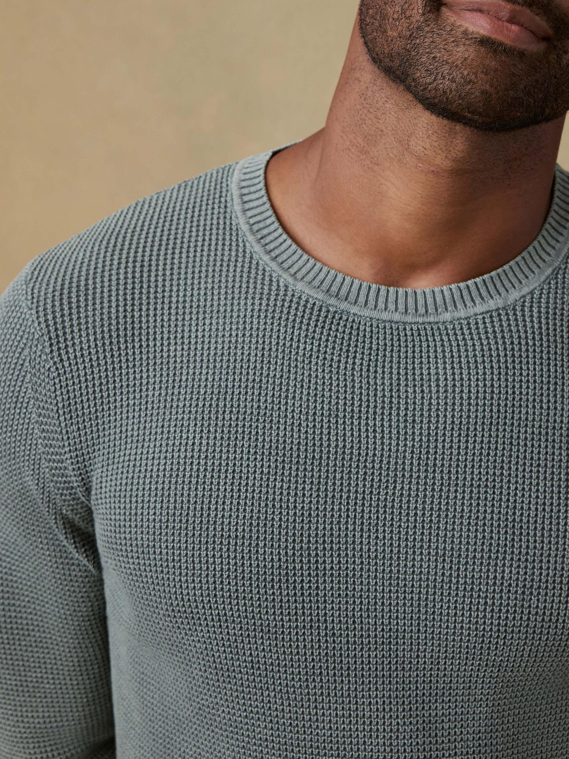 Sunwashed Crewneck Sweater - Mountain Olive Male Product Image