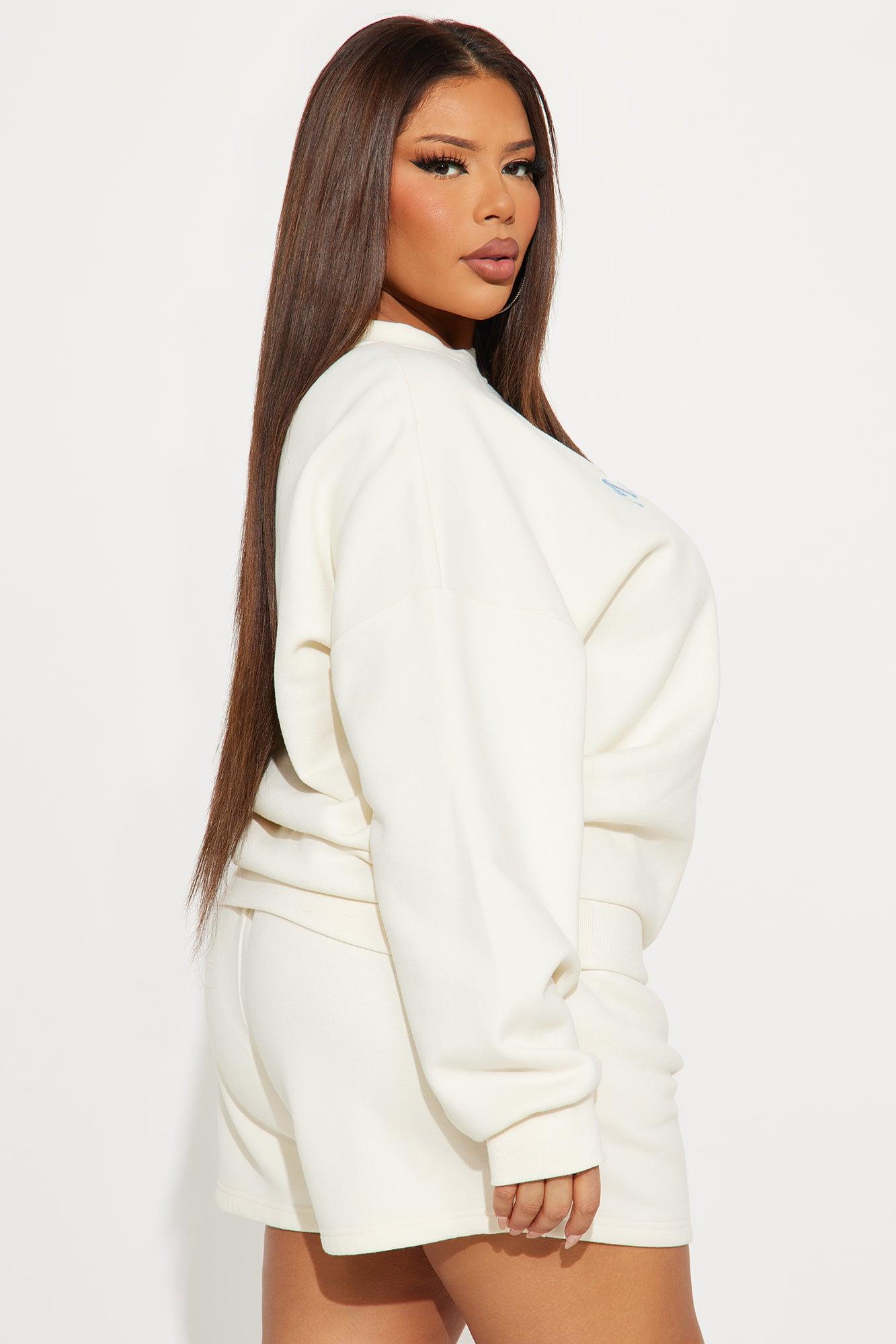 Heaven Fleece Short Set - Cream Product Image