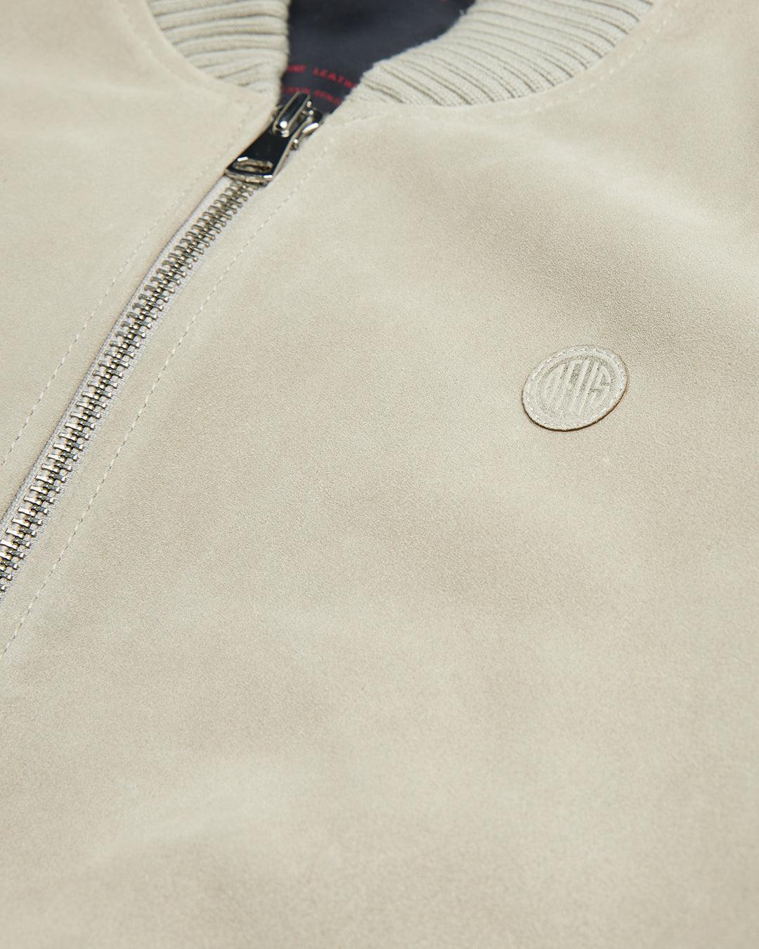 Thunder Suede Bomber - Dirty White Product Image