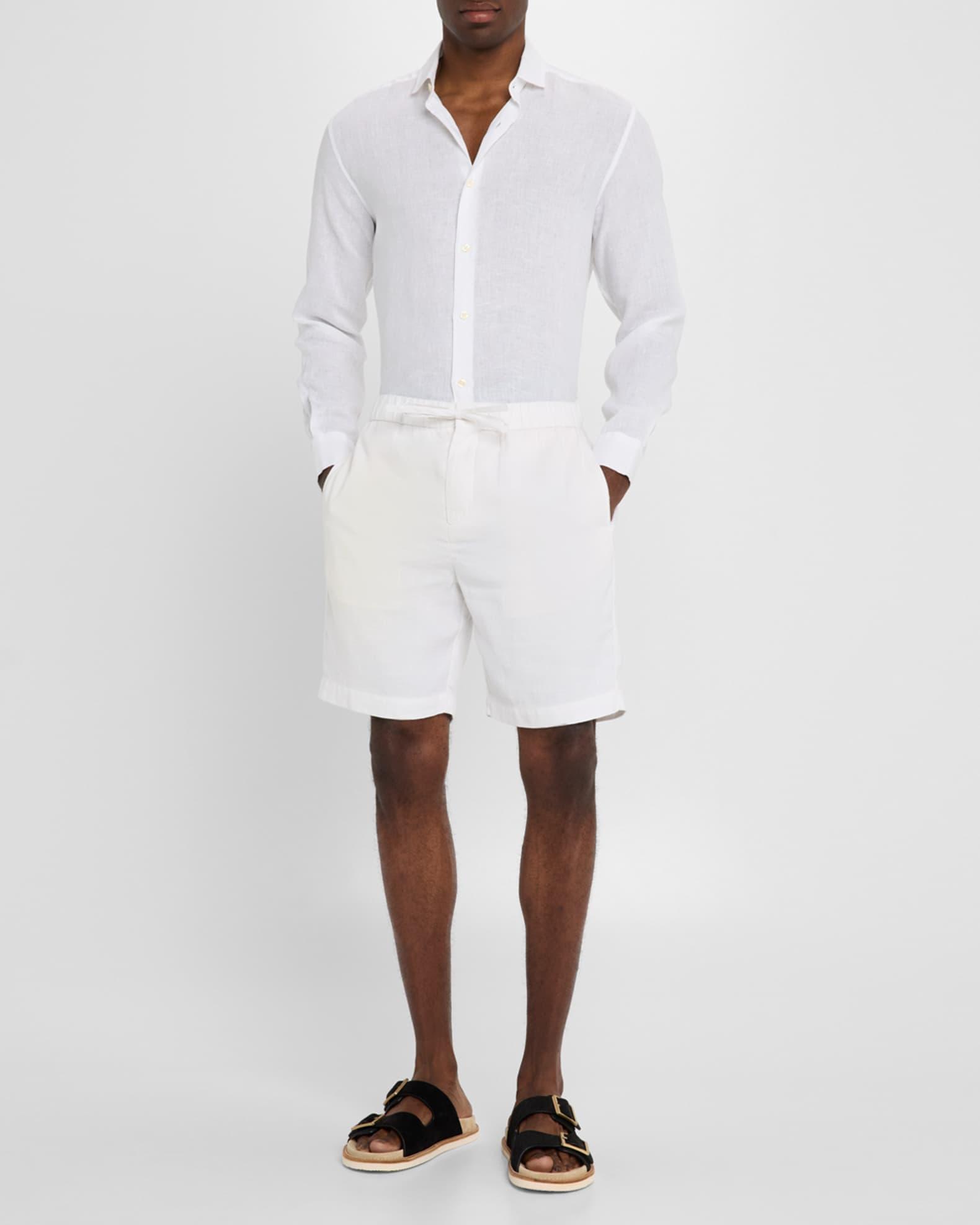 Men's Felipe Linen and Cotton Drawstring Shorts Product Image