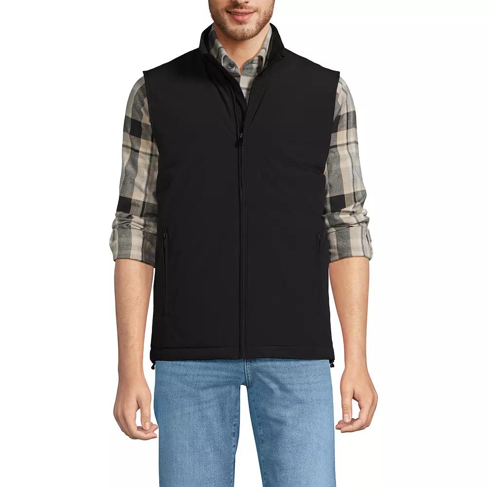 Men's Lands' End Commuter Refined Non-Quilted Vest,  Product Image