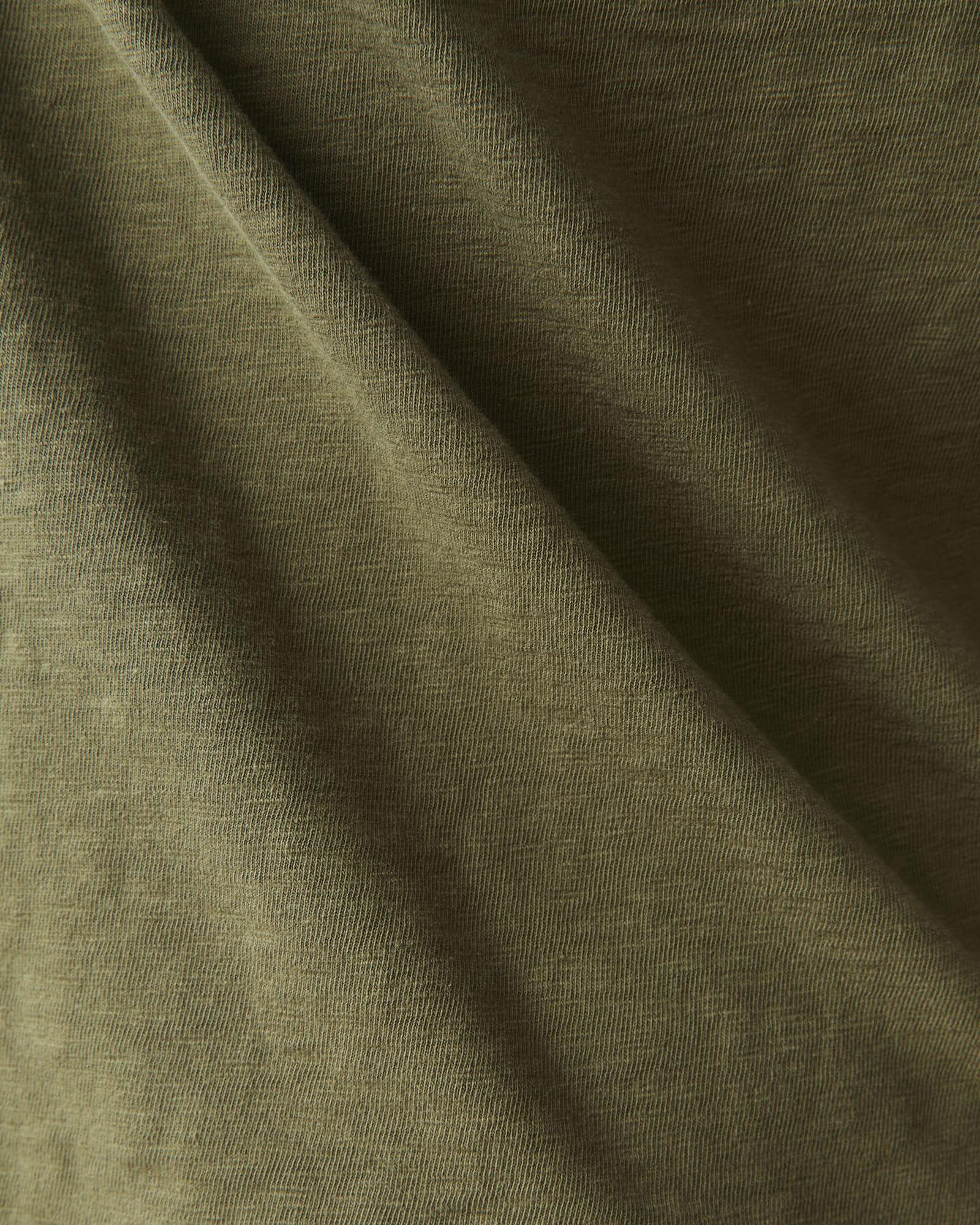 Men's Premium Slub Crew Tee Long Sleeve - Olive Product Image