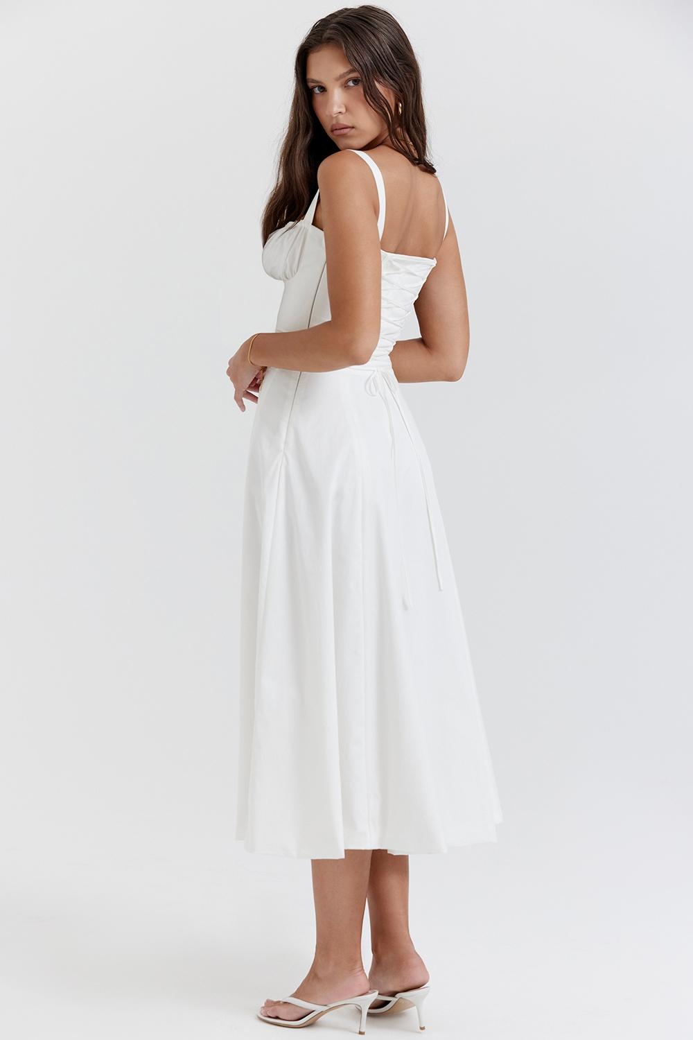 Carmen  white bustier sundress Product Image