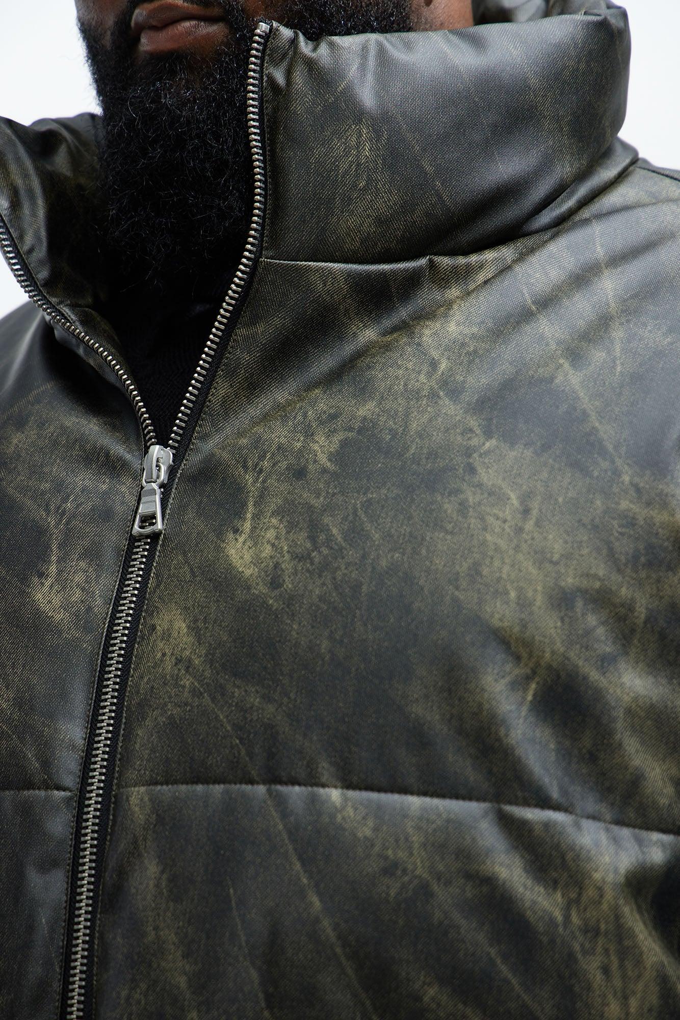 Cyclone Puffer Jacket - Olive Male Product Image