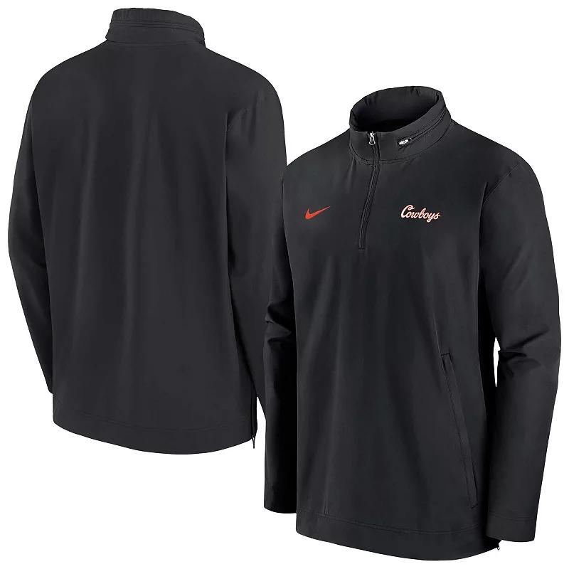 Men's Nike Black Oregon State Beavers 2024 Sideline Coach Quarter-Zip Hoodie Jacket,  Product Image