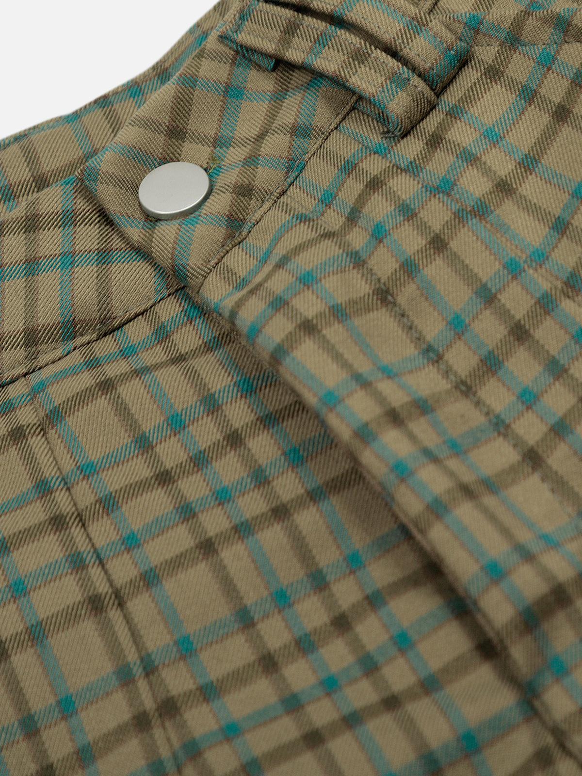 Aelfric Eden Vintage Plaid Multi Pocket Shorts Product Image