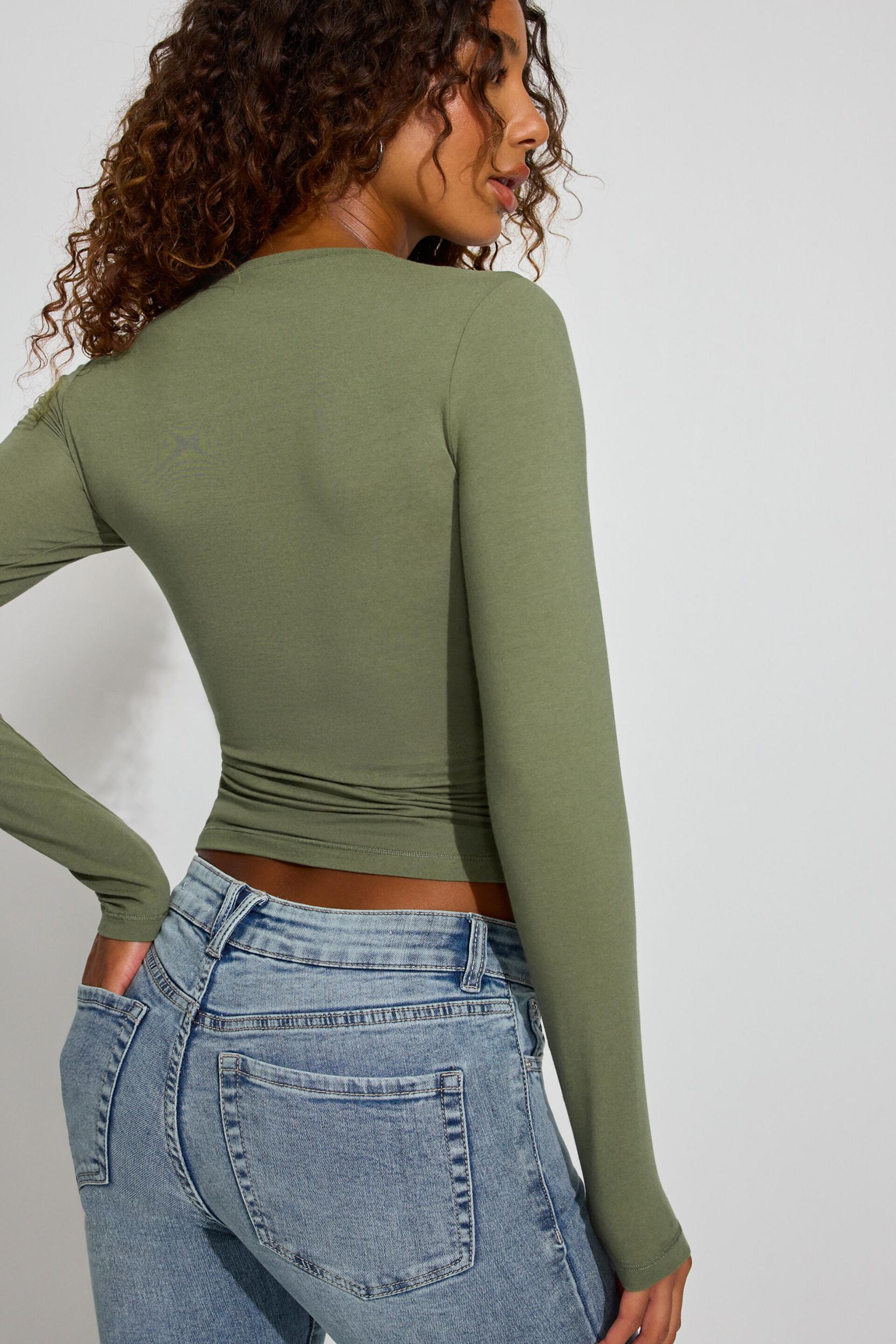 SexyCozy Asymmetric Long Sleeve Top Product Image