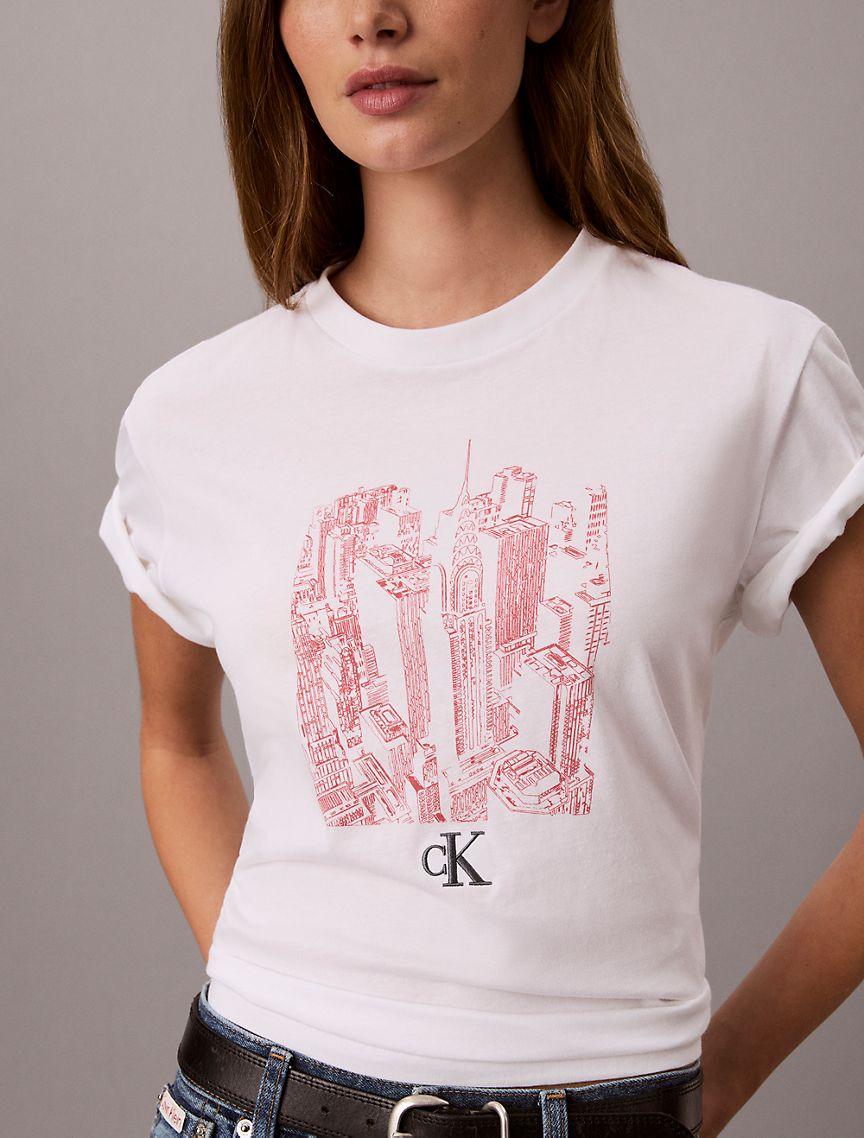Cityscape Graphic Crewneck Tee Product Image