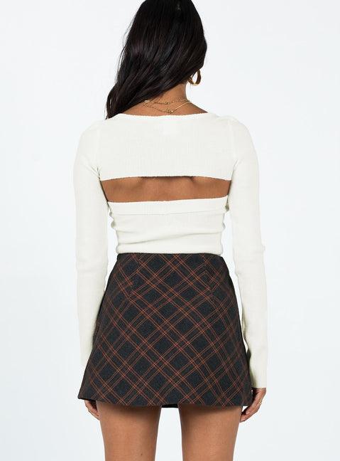 Fike Mini Skirt Charcoal Product Image