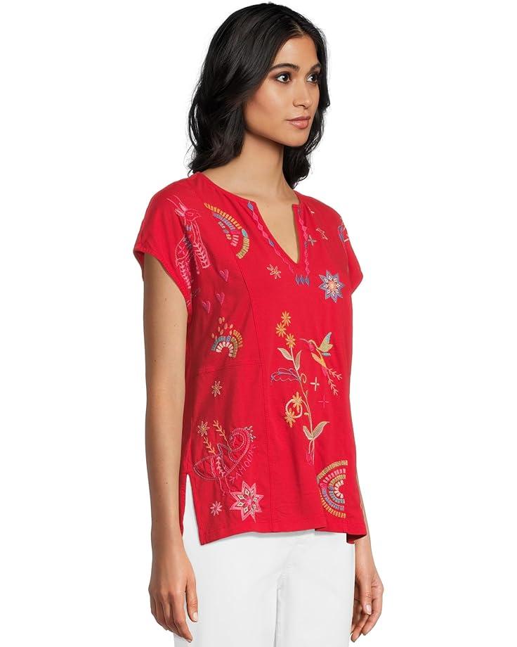 V-neck Short Sleeve Tee - Nicolette Product Image