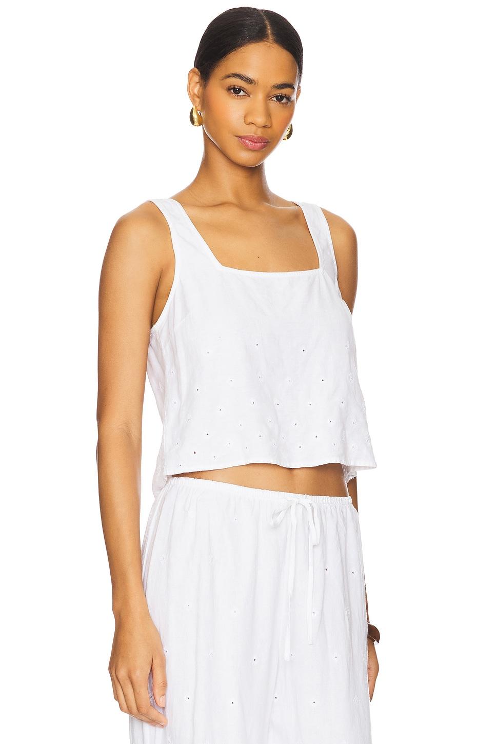 Square Neck Button Back Tank Bella Dahl Product Image