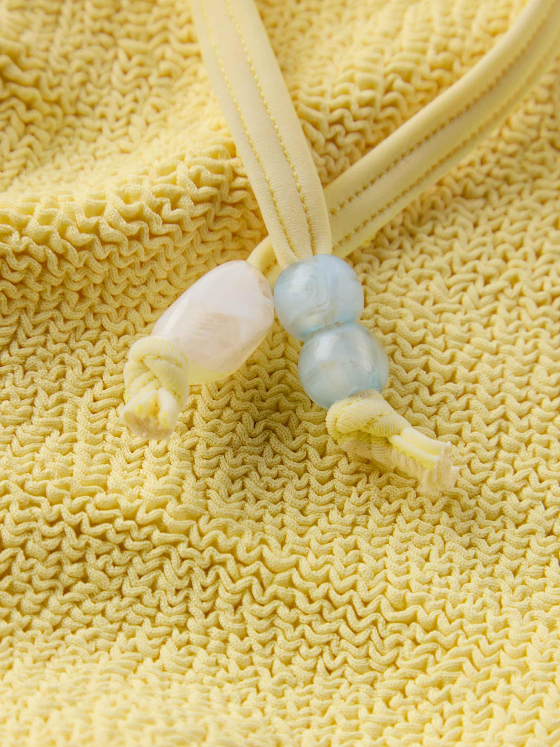 Gina Beaded Bikini - Butter Product Image