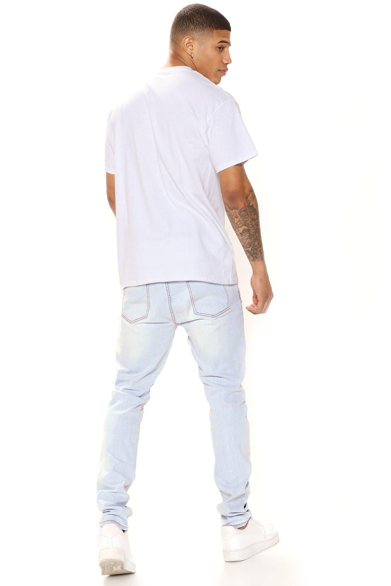 Cornell Skinny Jeans - Light Blue Wash Product Image