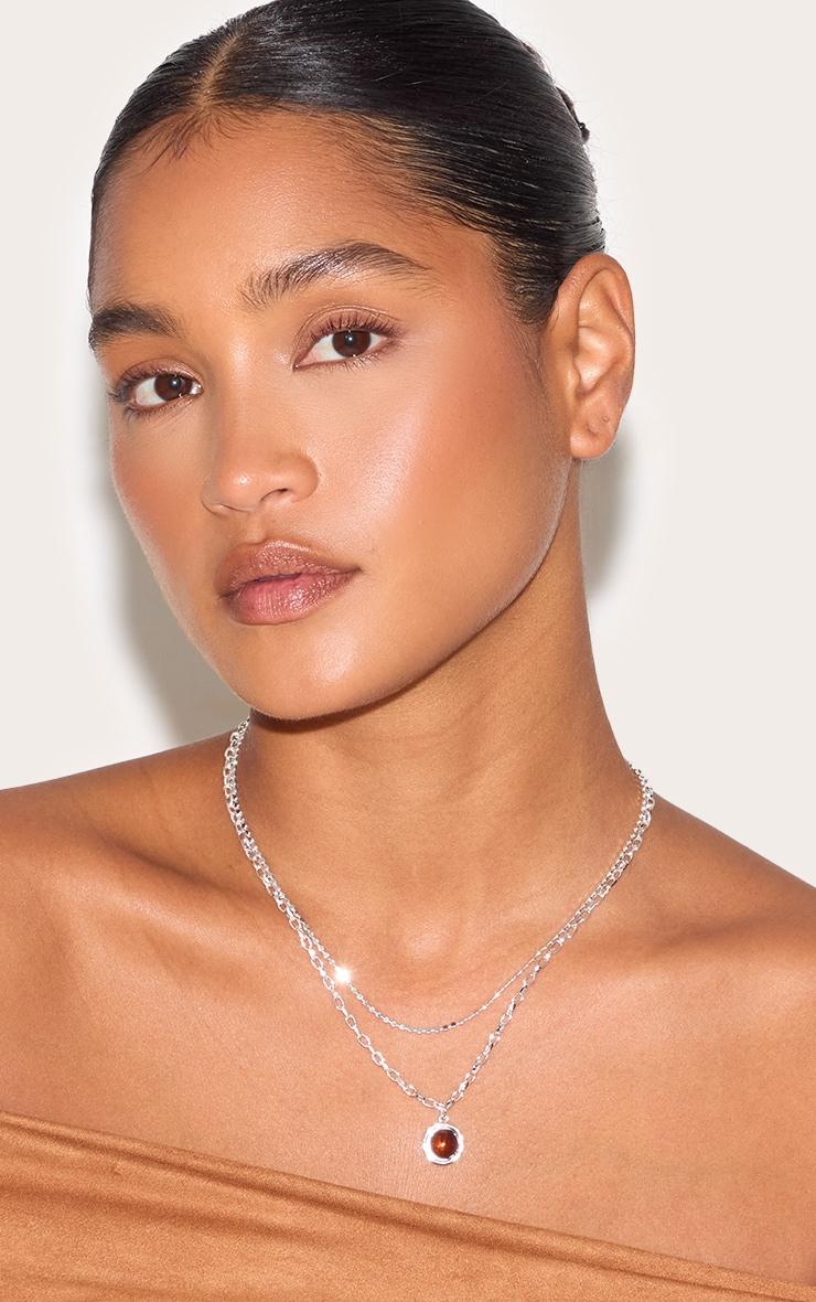 Silver Resin Pendant Multi-Pack Necklace Product Image