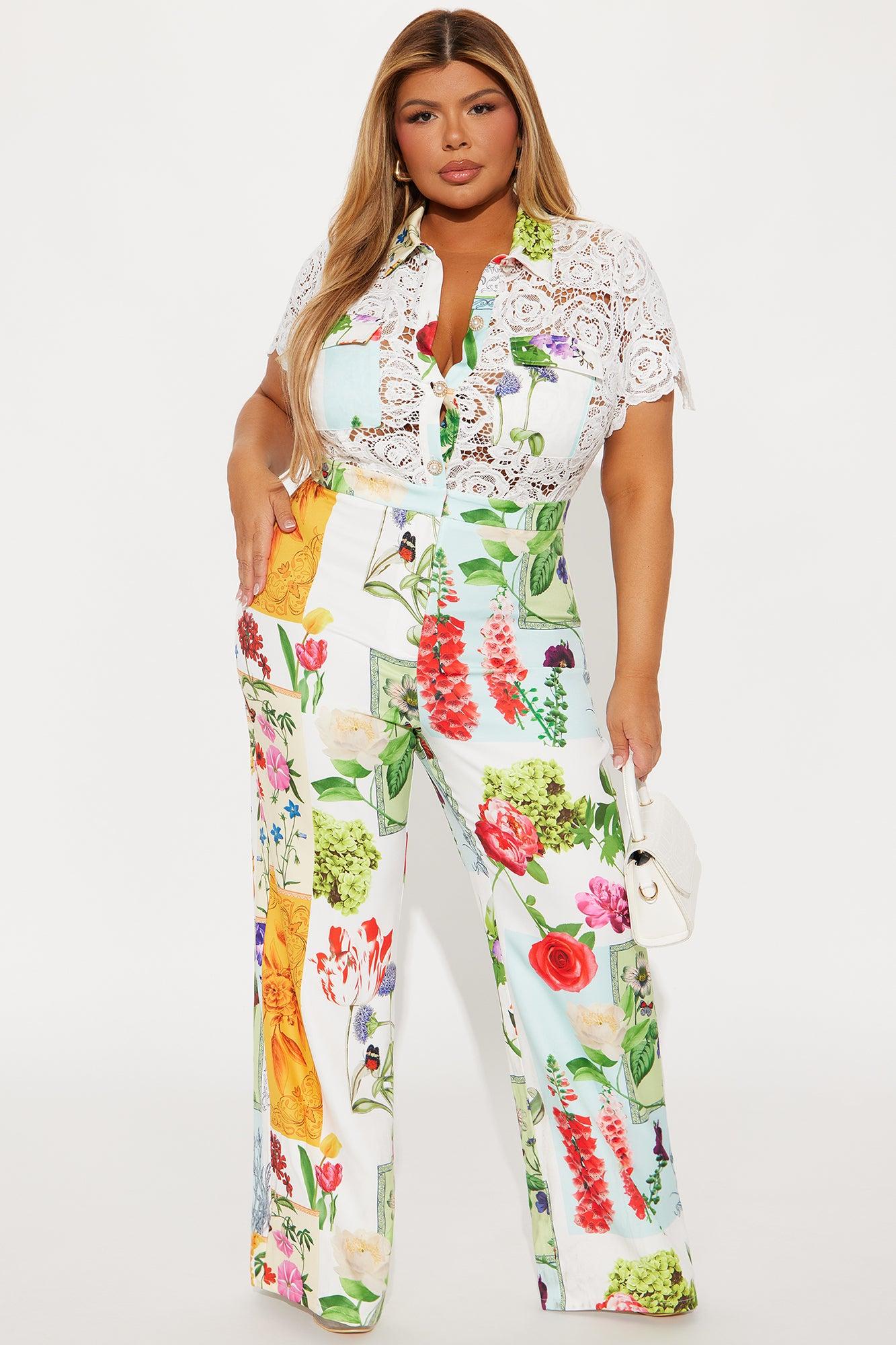 Jardin Jumpsuit - White/combo Product Image