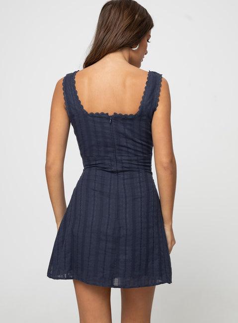 Dasha Mini Dress Navy Product Image