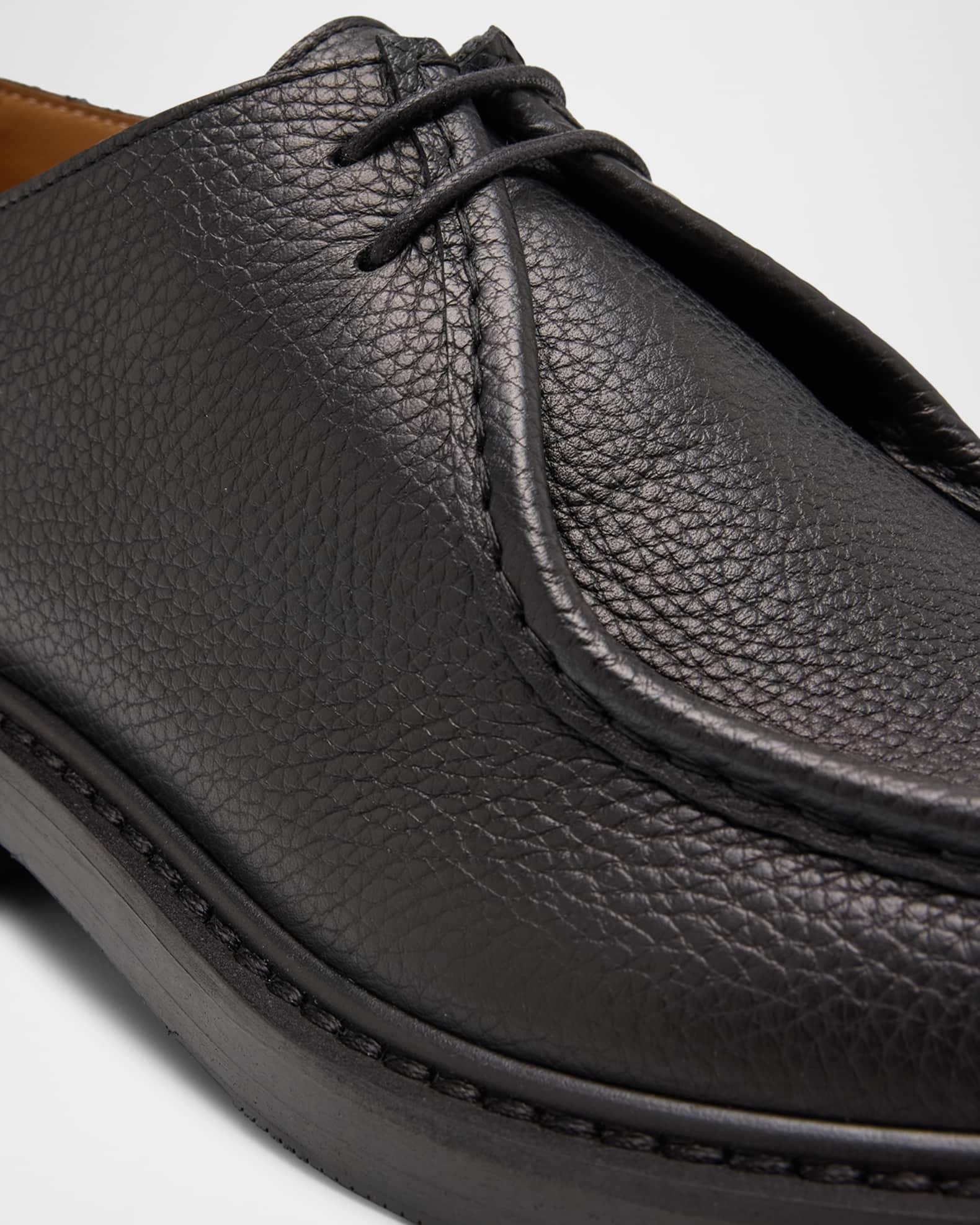 Men's QU110 Grained Leather Derby Shoes Product Image