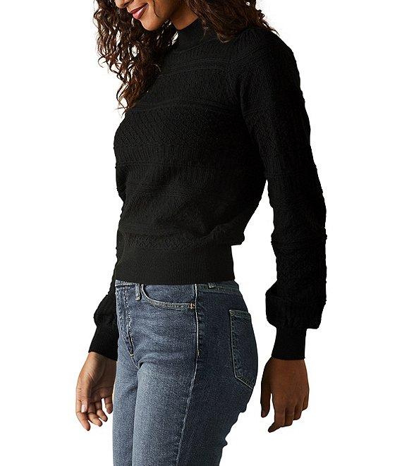 The Normal Brand Olivia Pointelle Mock Neck Sweater Product Image