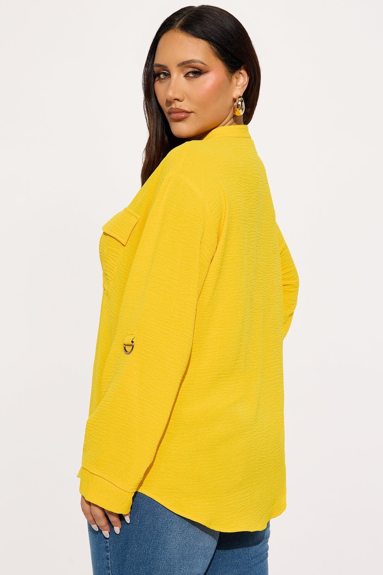 Solange Blouse Top - Mustard Female Product Image