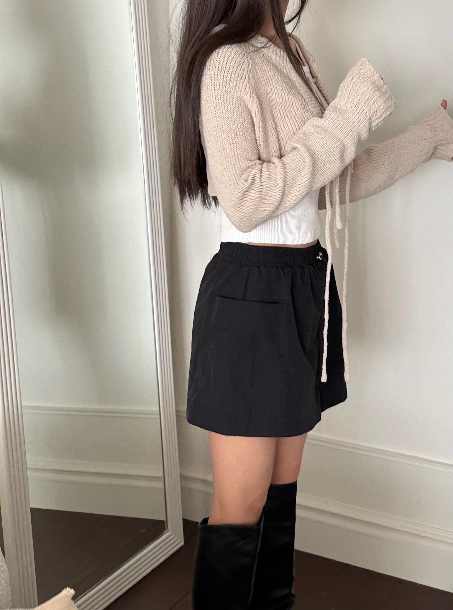 Utility Mini Skort Black Product Image