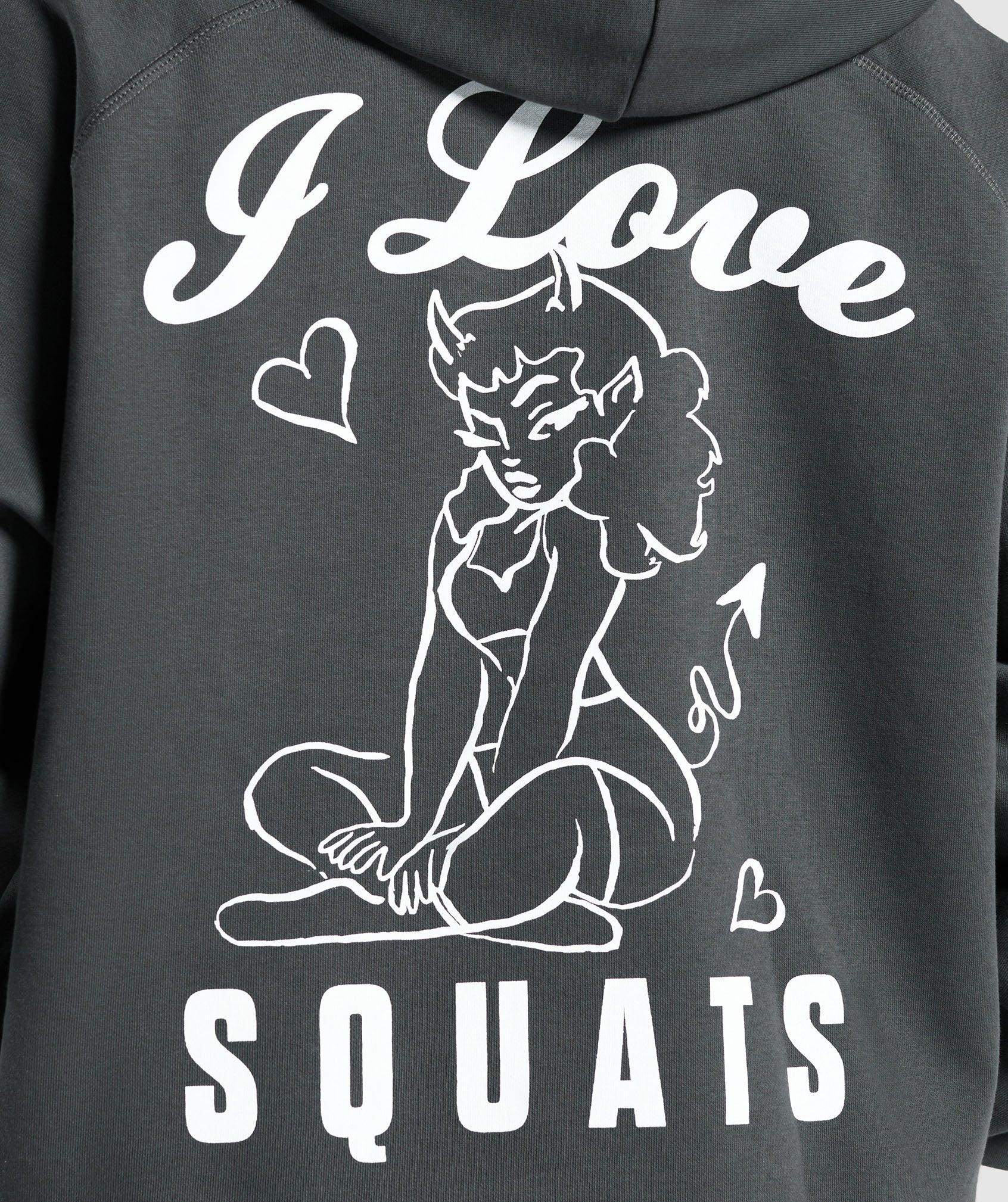 I Love Squats Hoodie Product Image