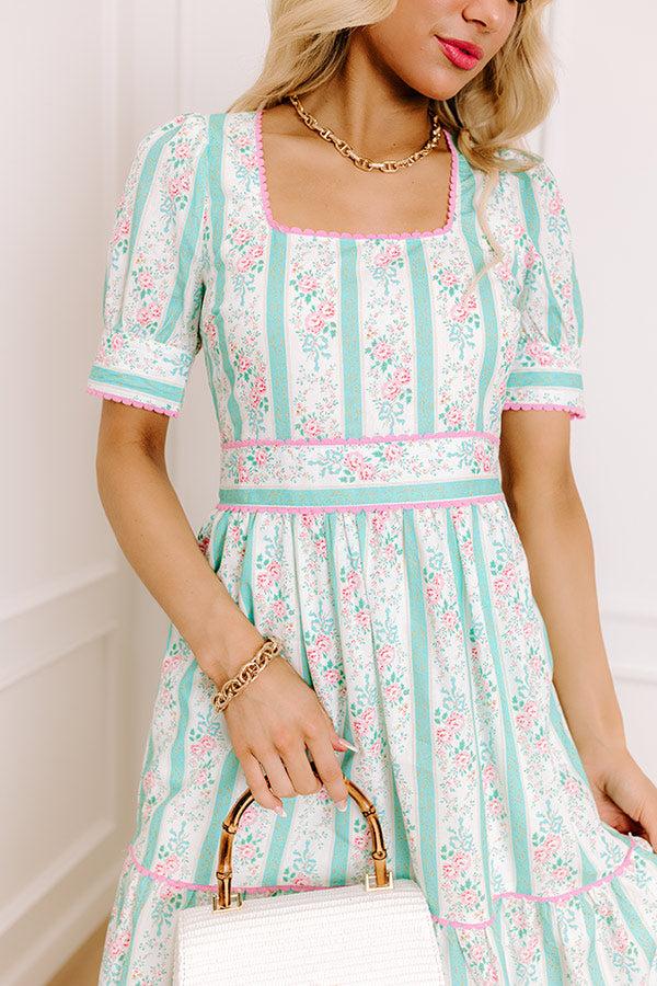 Tea Party Ready Stripe Midi Dress Product Image