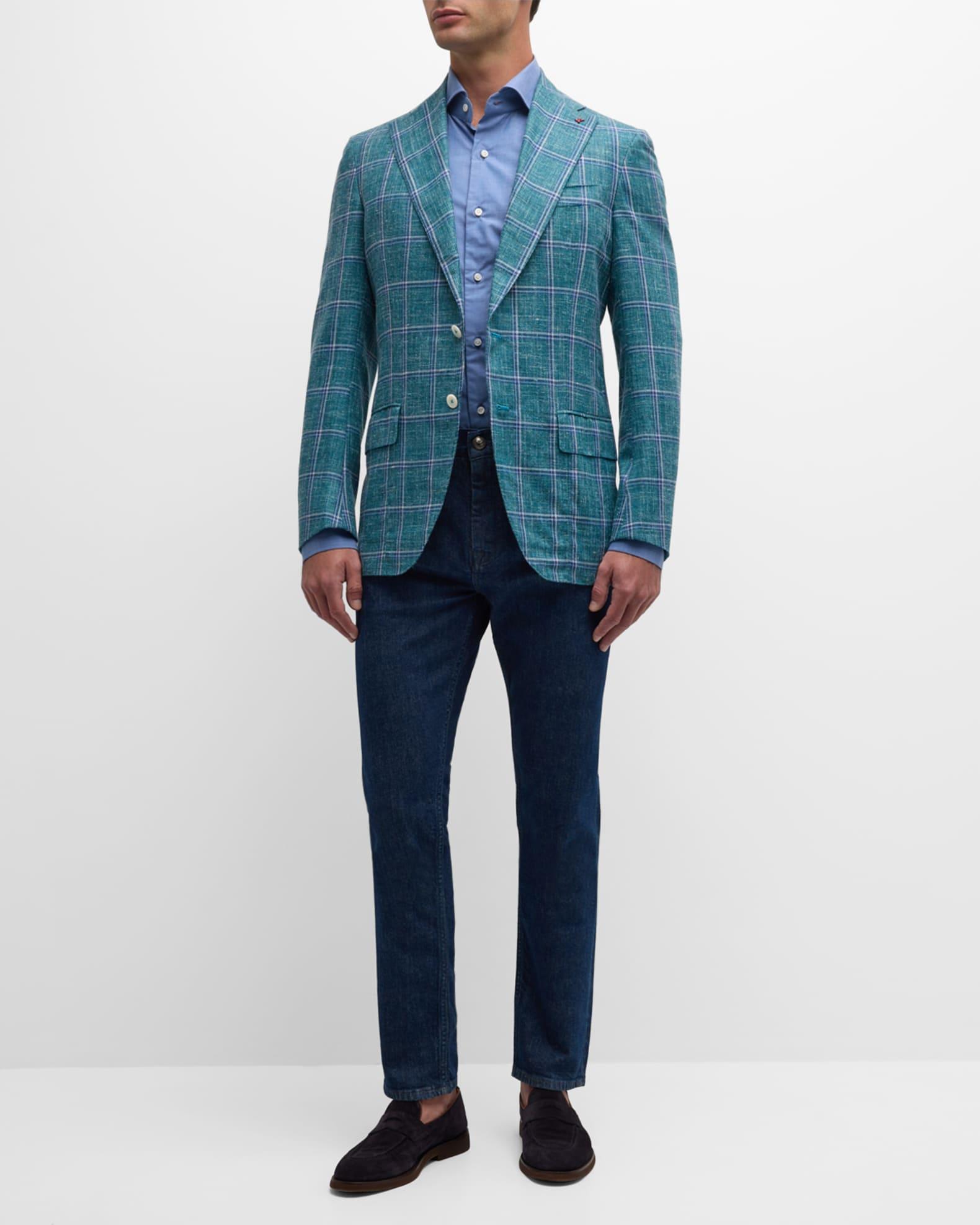 Men's Windowpane Wool-Blend Sport Coat Product Image