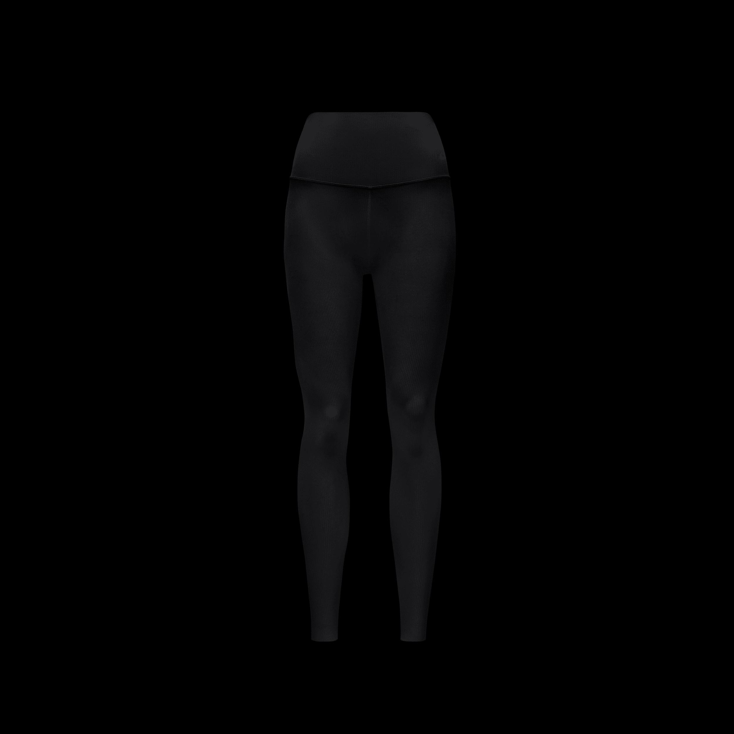 Nike Womens Zenvy Rib High-Waisted 7/8 Leggings | HF1443-010 Product Image