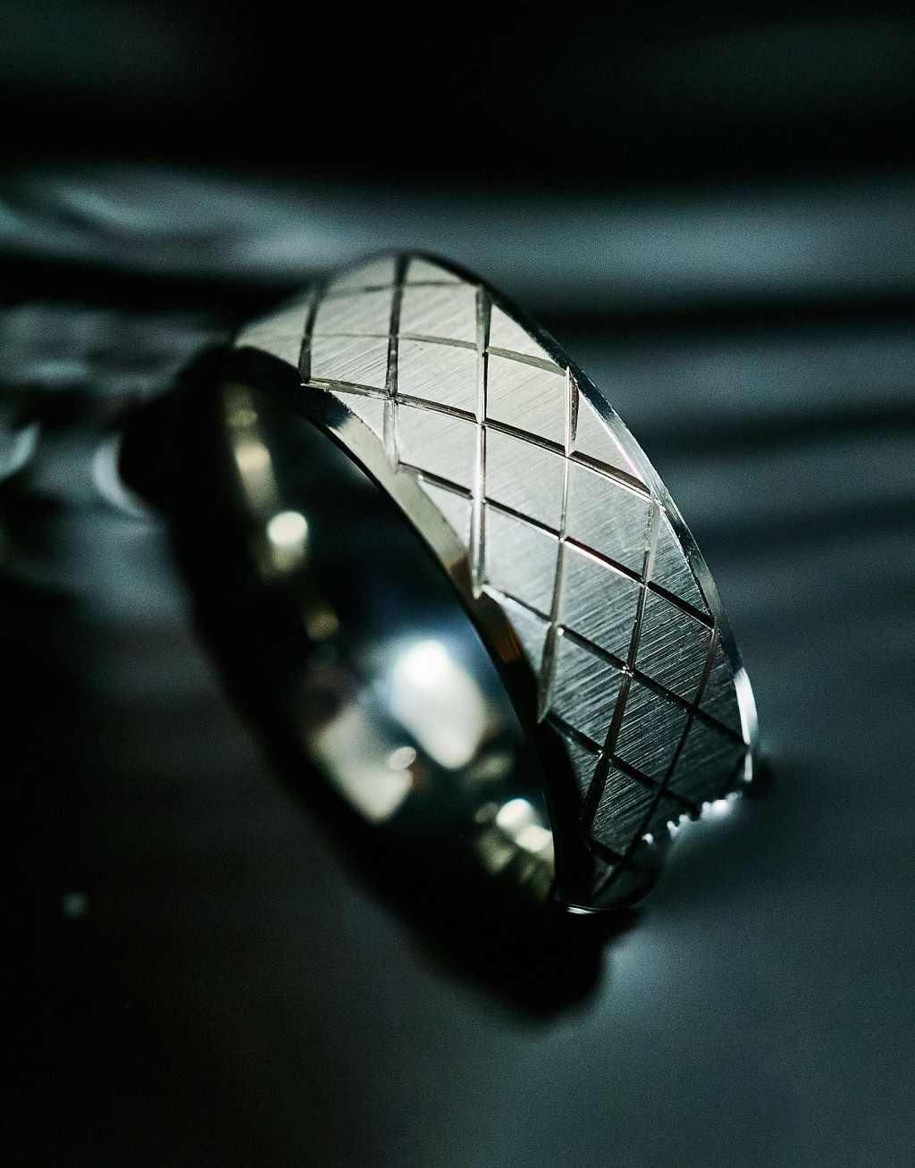 ASOS DESIGN 3 pack waterproof stainless steel band ring set tone Product Image