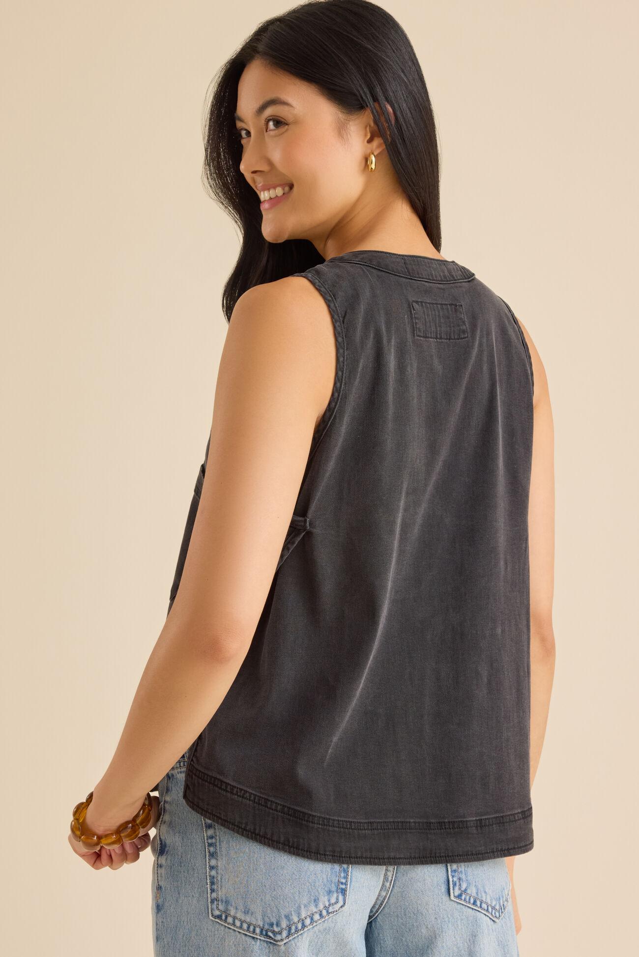 Keira Button Up Vest Product Image