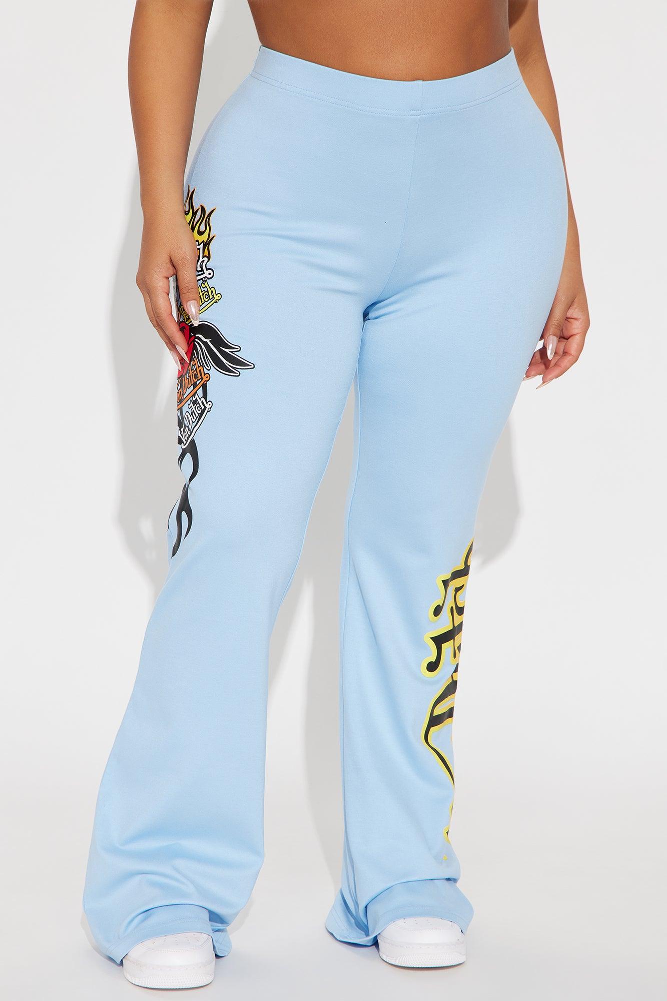 Von Dutch Fiery Heart Flared Pant - Blue/combo Product Image