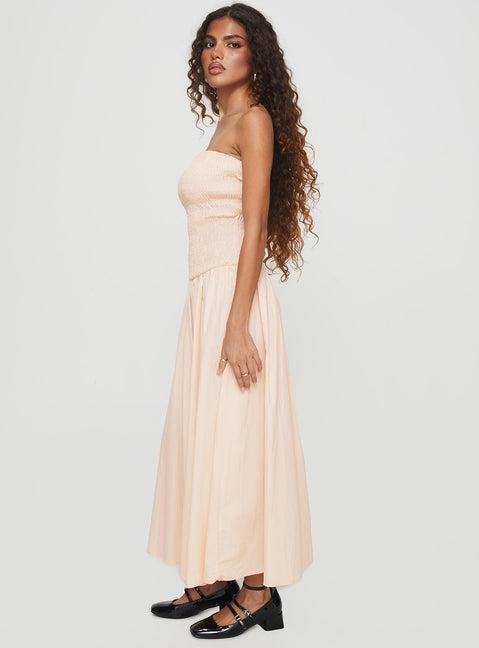 Atara Maxi Dress Cream Product Image
