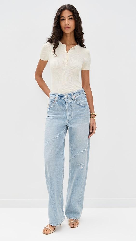 Citizens of Humanity Ayla Swirl Baggy Cuffed Jeans | Shopbop Product Image