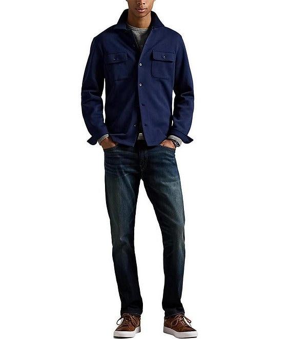 Polo Ralph Lauren Long-Sleeve Double-Knit Camp Shirt Product Image