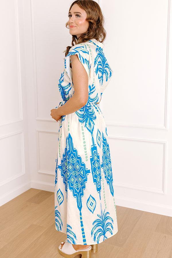 Coastal Town Cutie Button Down Midi Dress Product Image