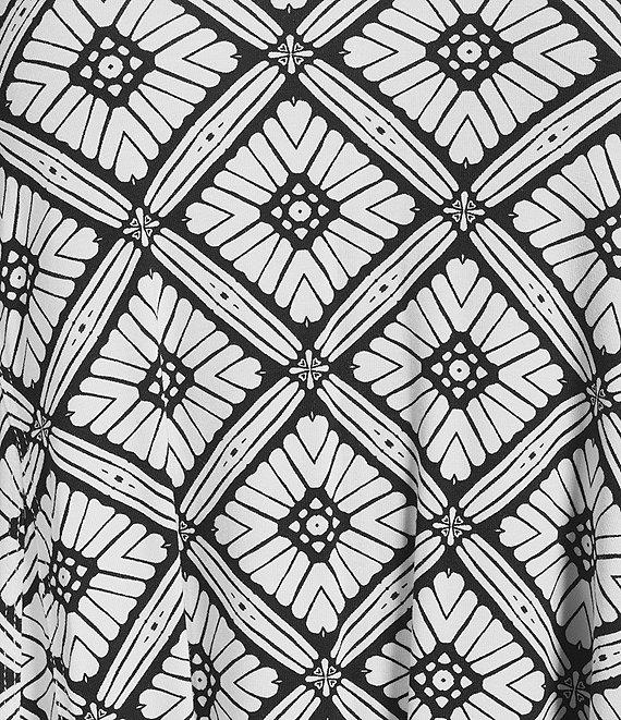 Intro Knit Jersey Scoop Neck 3/4 Sleeve Flare Hem Top Product Image