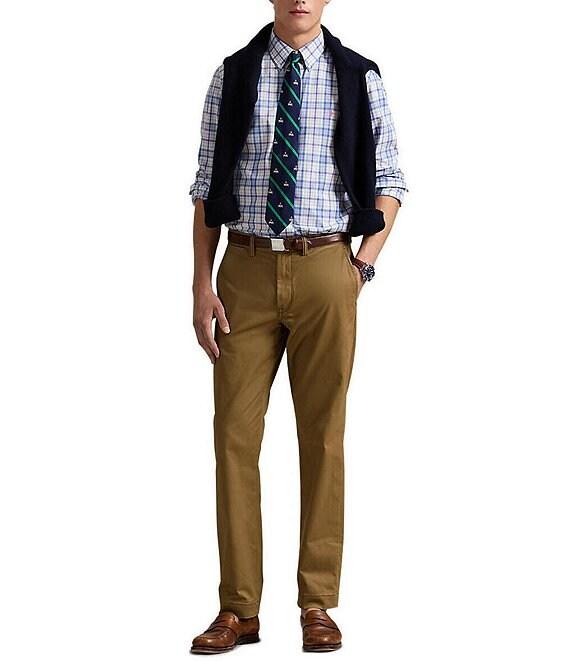 Polo Ralph Lauren Classic Fit Plaid Stretch Poplin Long Sleeve Woven Shirt Product Image