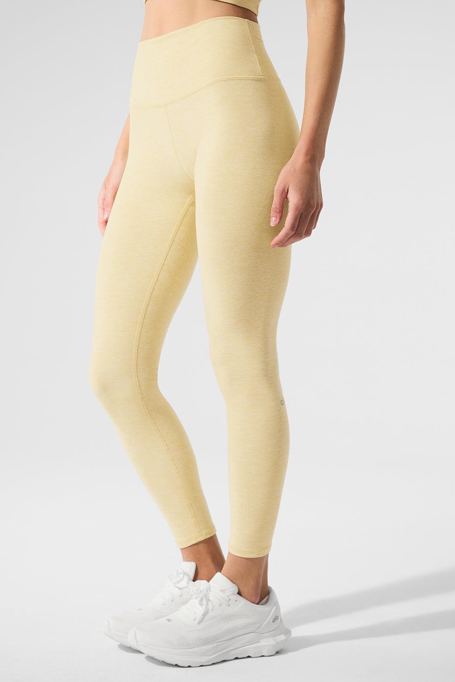 Alosoft High-Waist 7/8 Highlight Legging - Warm Butter Heather Product Image