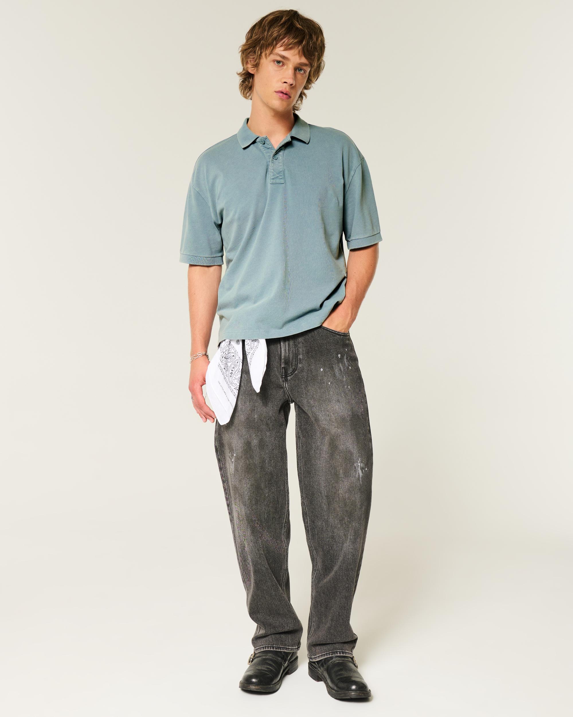 Boxy Crop Polo Product Image