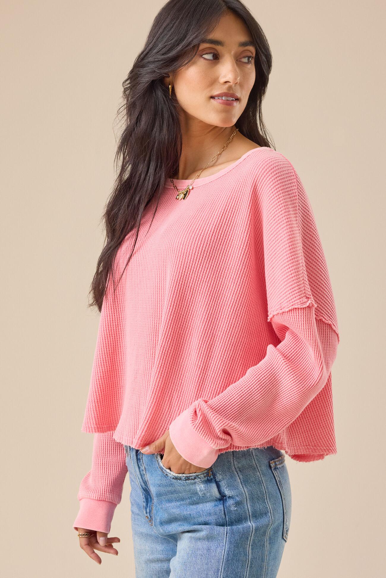 Cambry Waffle Knit Top Product Image