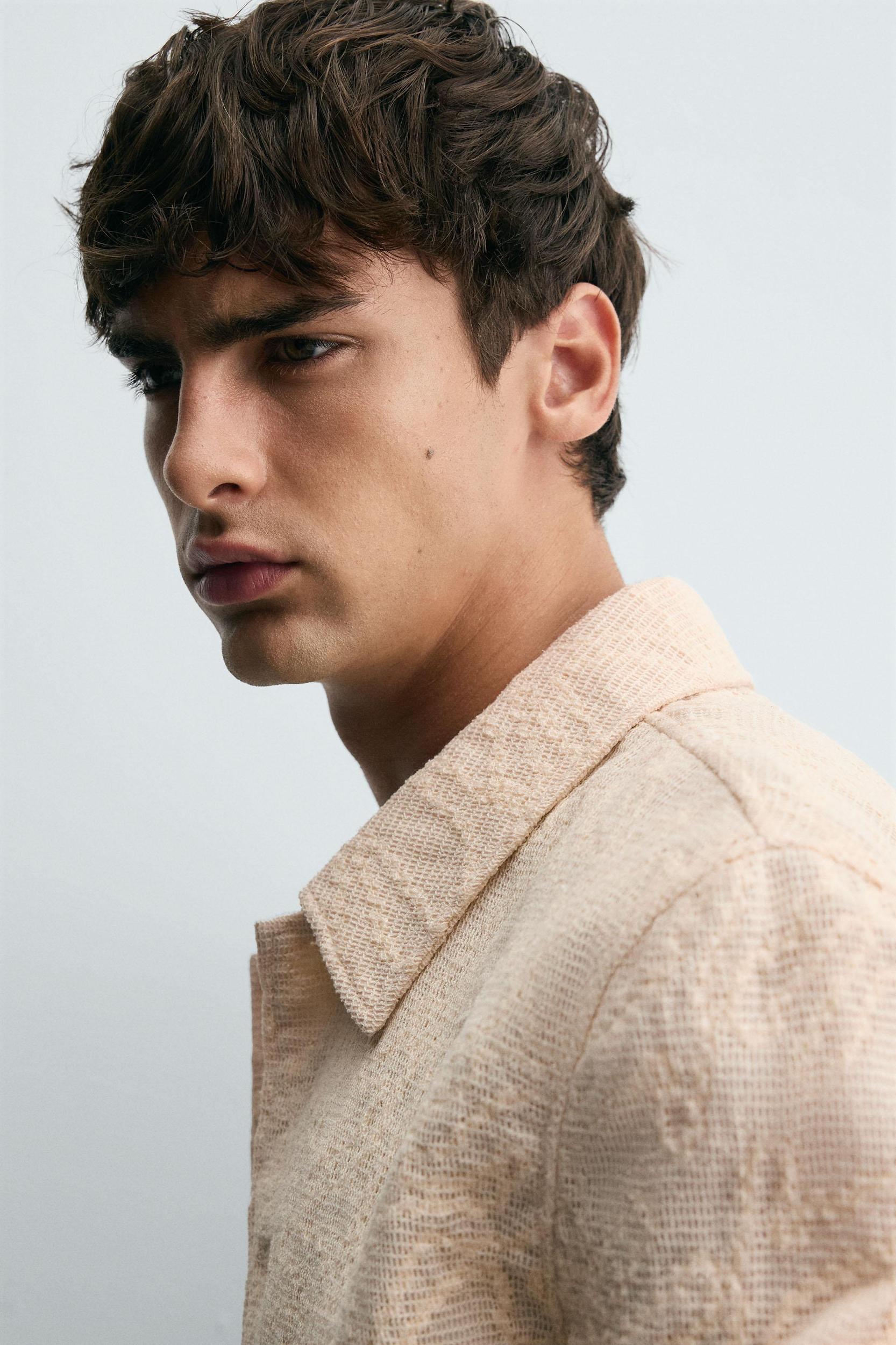 CROCHET TEXTURED JACKET Product Image