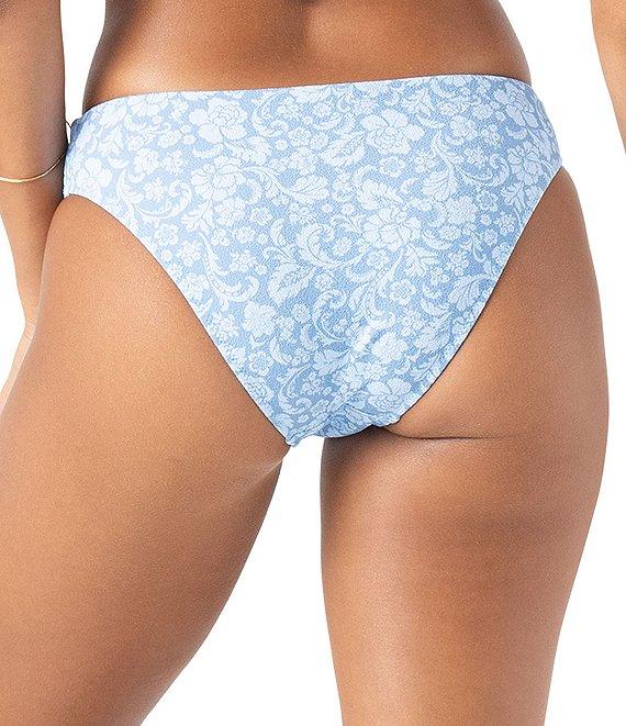 Roxy Tapestry Patchwork Texture Low Waist Hipster Swim Bottom Product Image