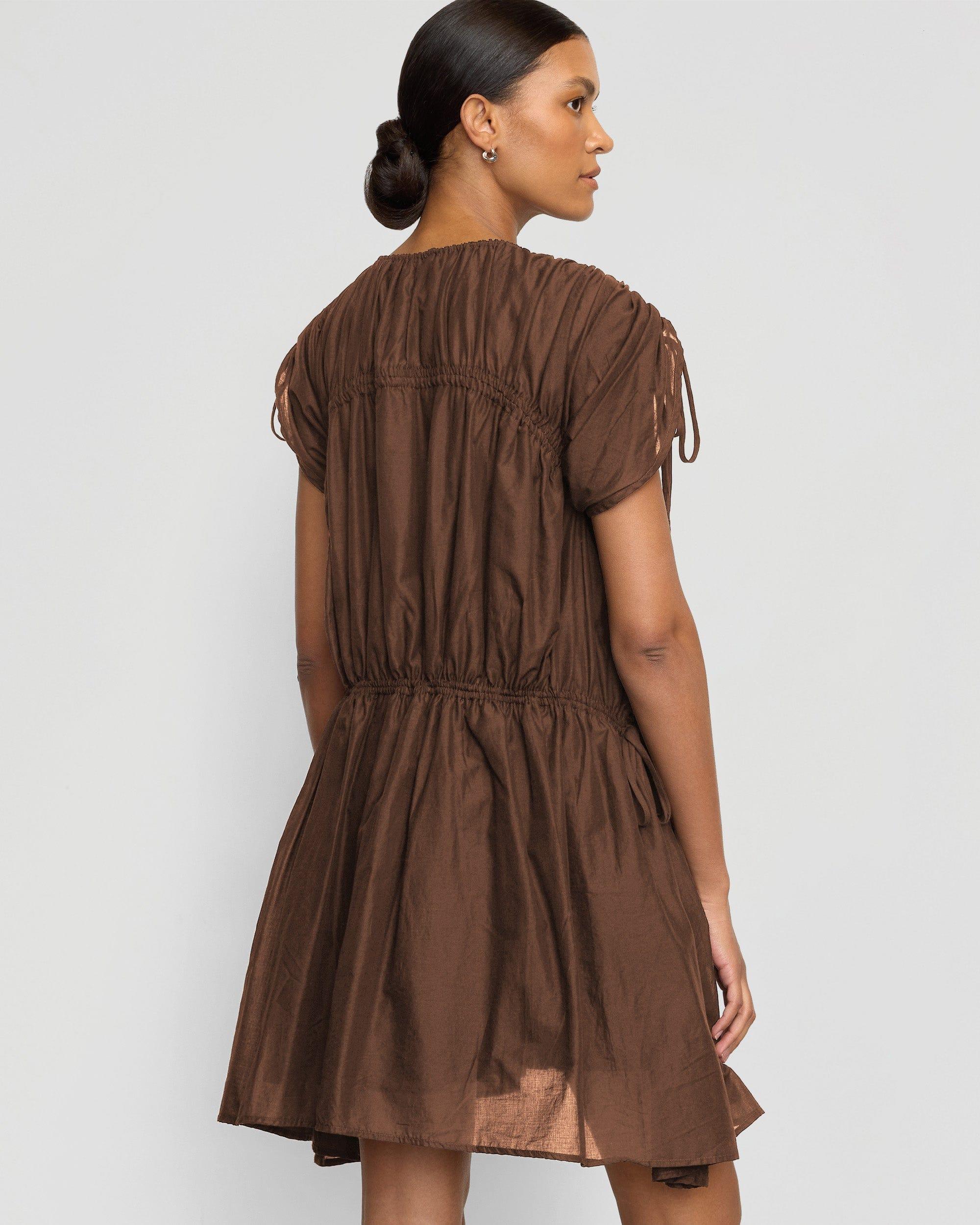 Akemi Tie-Shoulder Organic Cotton Dress Product Image