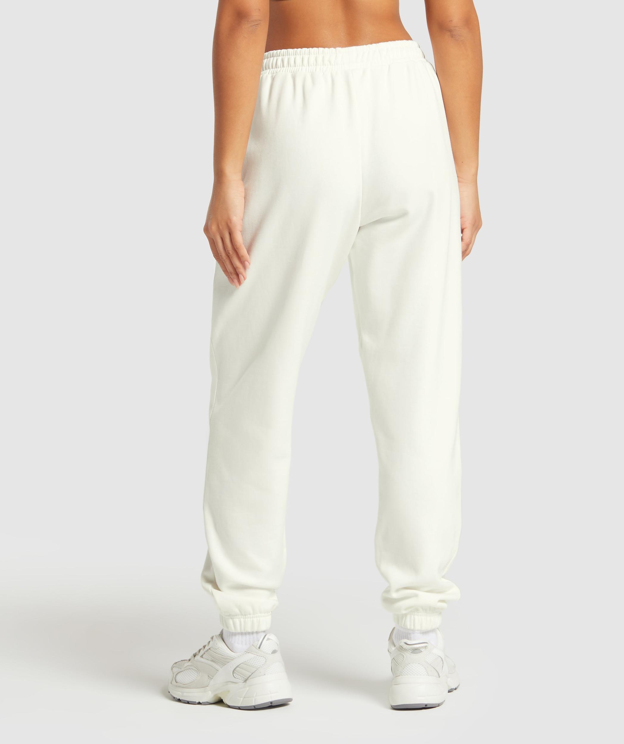 Gymshark Training Fleece Joggers - Soft White Female Product Image