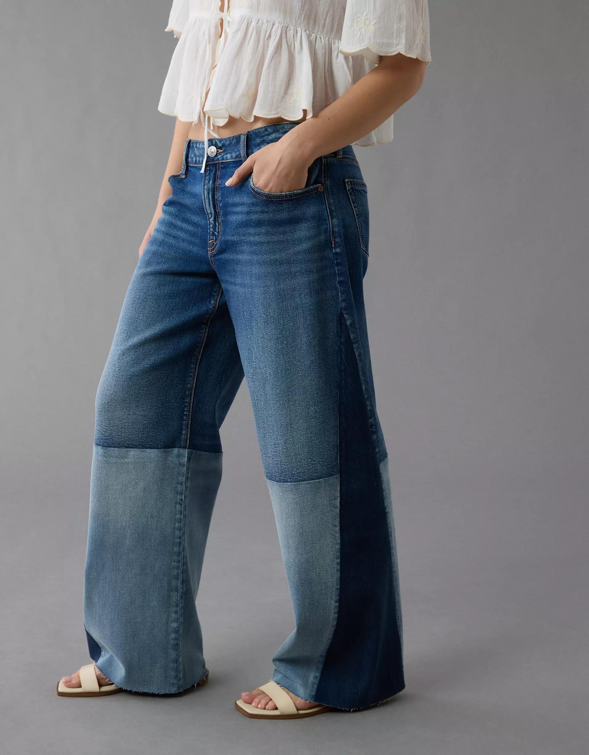 AE Stretch Low-Rise Baggy Wide-Leg Jean Product Image