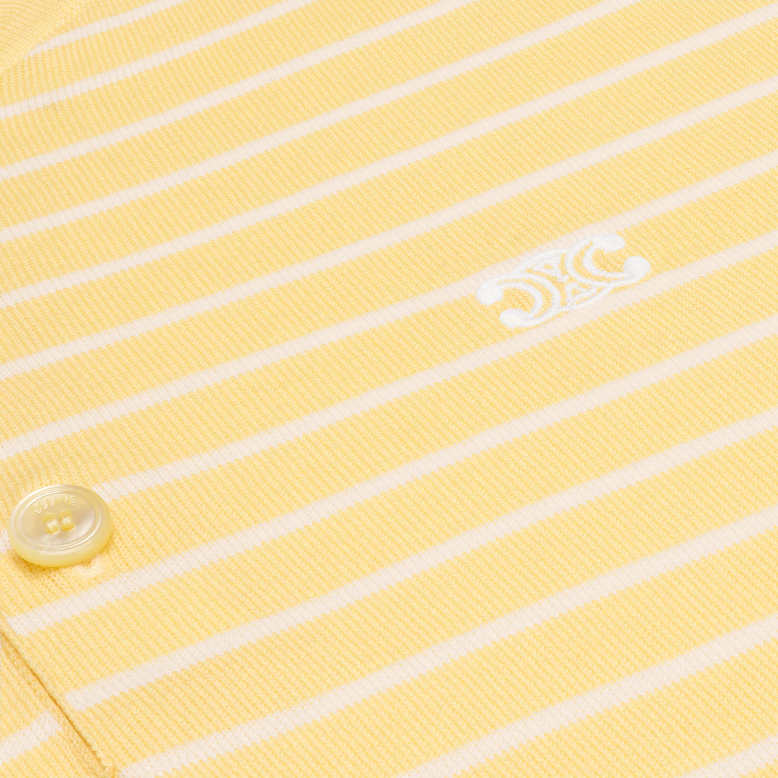 short-sleeved polo sweater IN fine cotton Product Image