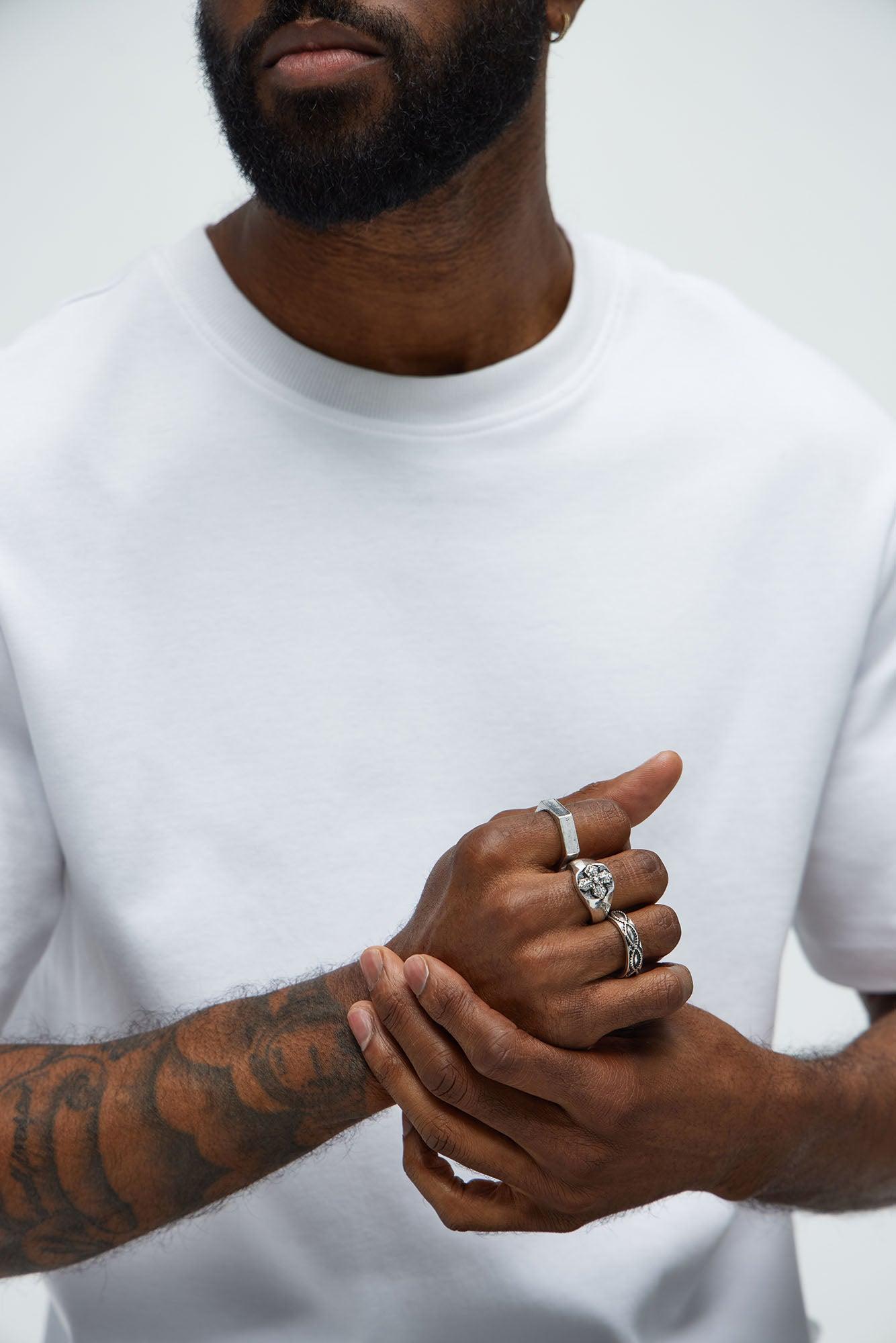 Across Infinity Ring Set - Silver Product Image