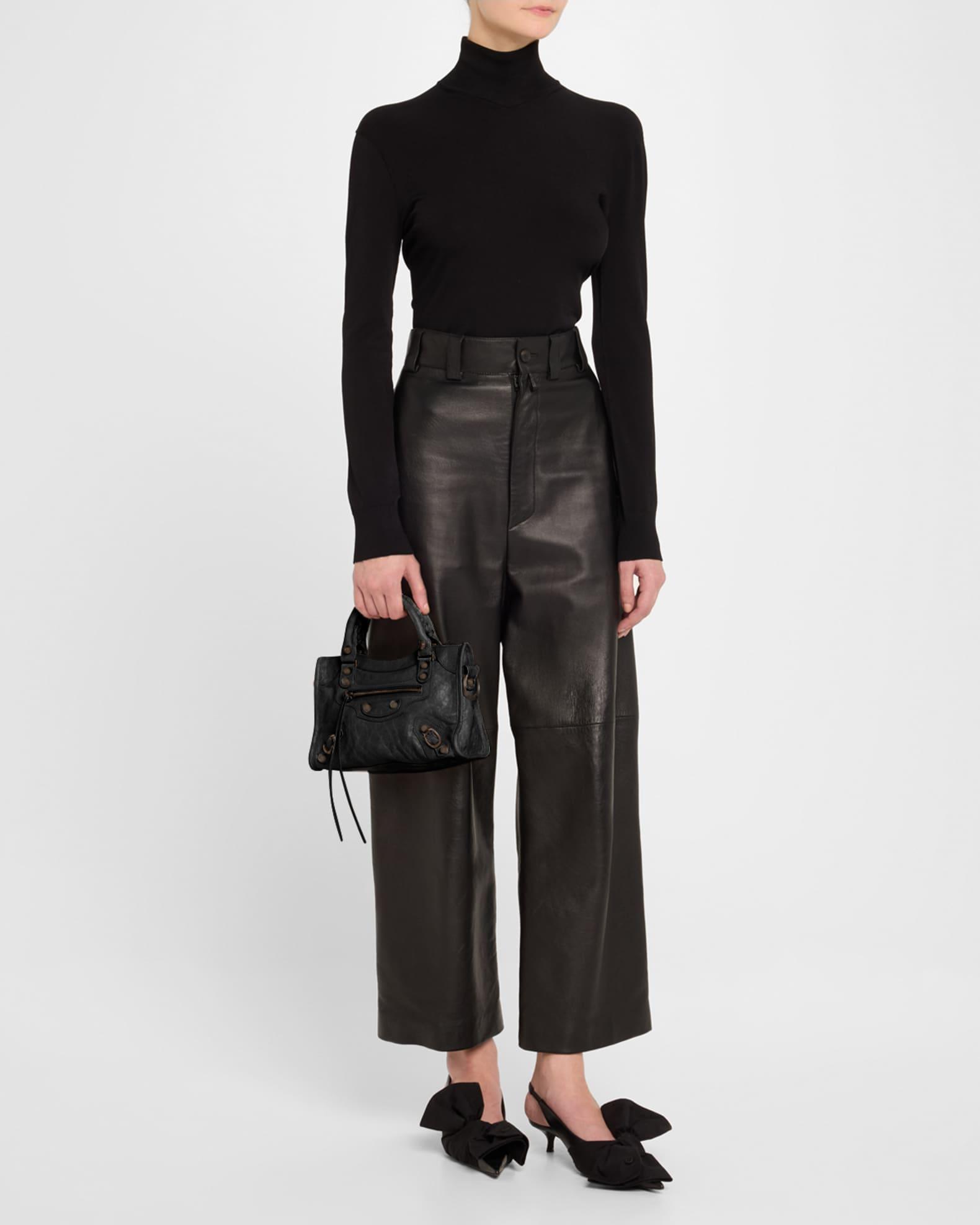 Le City Mini Leather Top-Handle Bag Product Image